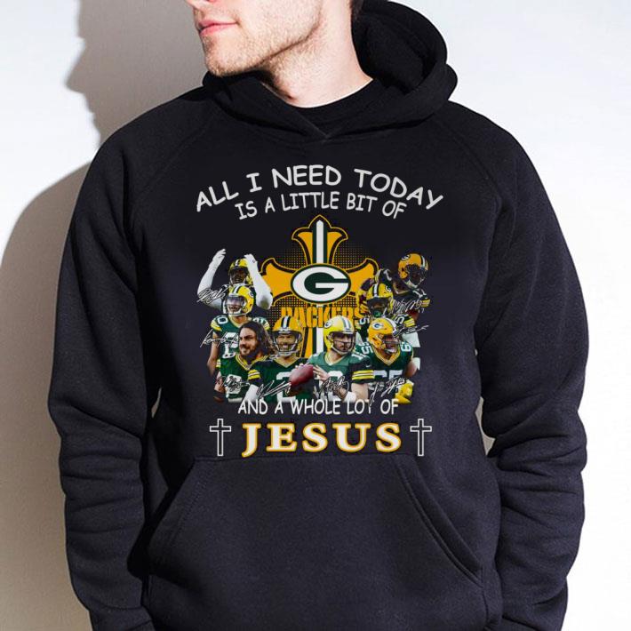 Hot Green Bay Packers Signatures And A Whole Lot Of Jesus shirt c55c8102 hot green bay packers signatures and a whole lot of jesus shirt 4 - Hot Green Bay Packers Signatures And A Whole Lot Of Jesus shirt