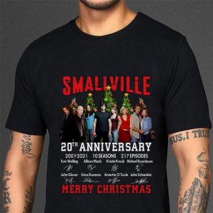 Original Merry Christmas Smallville 20th Anniversary 2001-2021 10 Seasons 217 Ep shirt 2