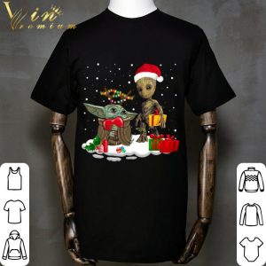 Reindeer Baby Yoda Santa Baby Groot Christmas Gift 2020 shirt 1