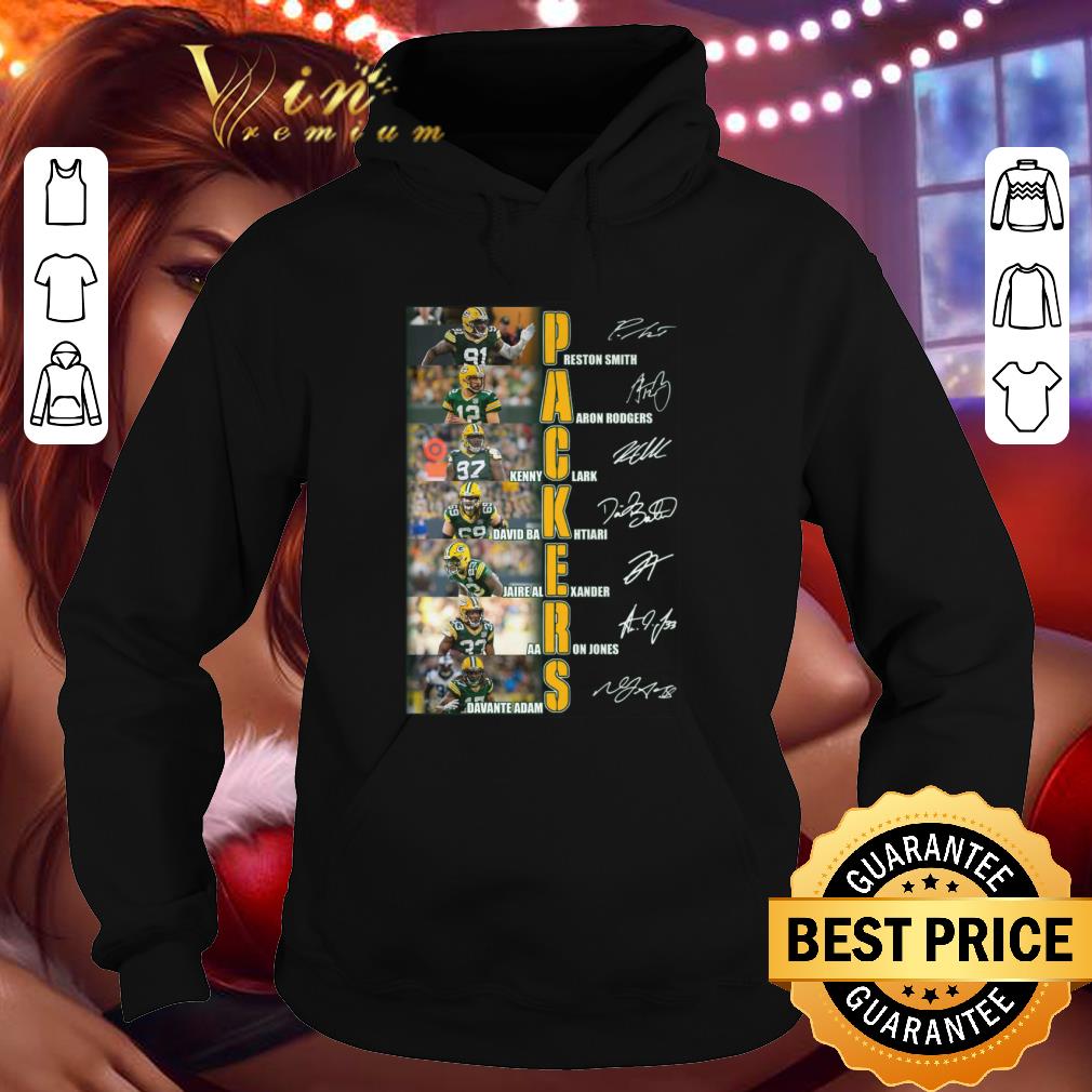 d193c758 premium green bay packers signatures preston smith aaron rodgers shirt 4 - Premium Green Bay Packers Signatures Preston Smith Aaron Rodgers shirt