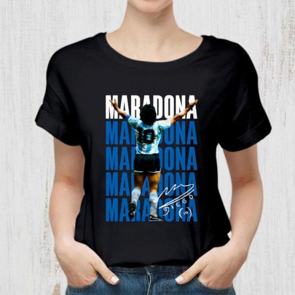 Official Maradona Signatures Legend No 10 Argentina shirt