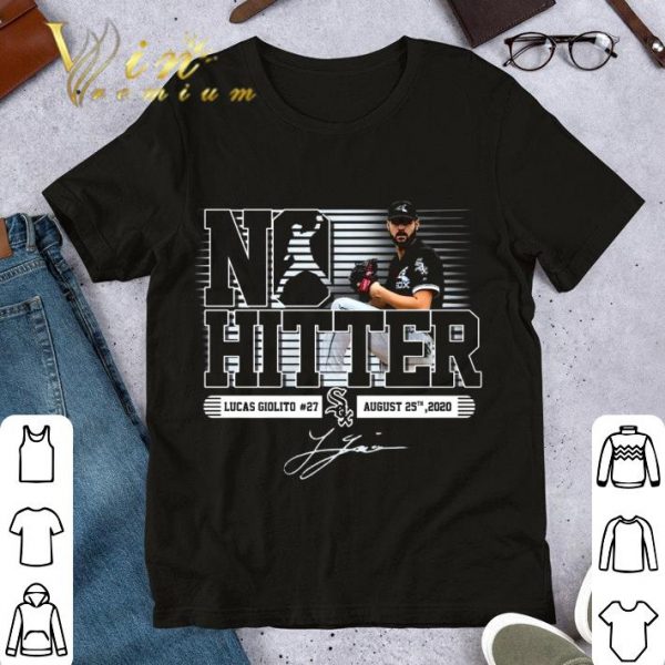 Original Chicago White Sox No Hitter Lucas Giolito August 25th 2020 Signatures shirt