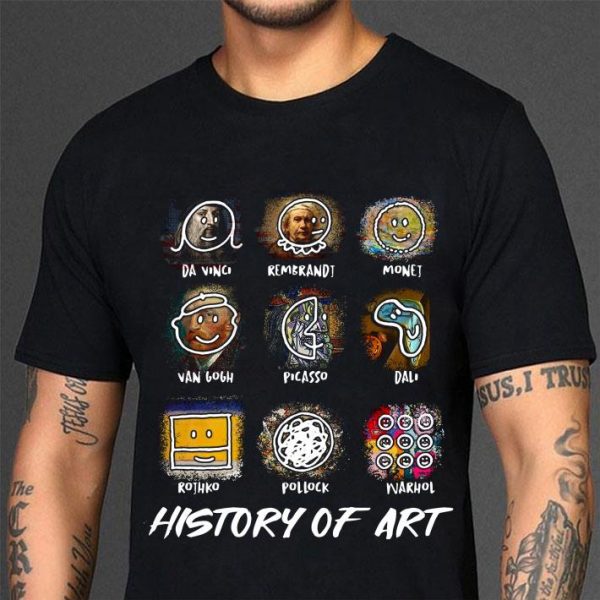 Da Vinci Van Gogh Picasso Dali Parody History Of Art shirt