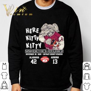 Alabama Crimson Tide Here Kitty Kitty 2020 Iron Bowl Champions shirt 2