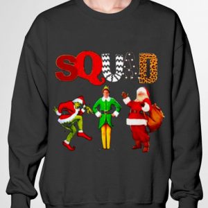 Squad Grinch Elf and Santa Claus Christmas shirt 2