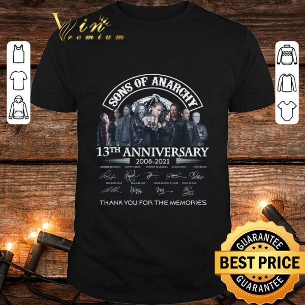 Best Sons Of Anarchy TV Series 13th Anniversary 2008-2021 Signatures shirt