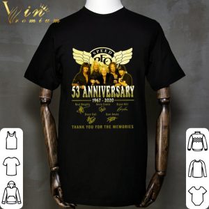 Kevin Cronin REO Speedwagon 53 anniversary 1967-2020 Signatures shirt 1