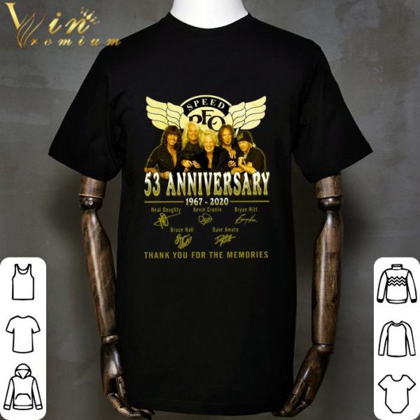 Kevin Cronin REO Speedwagon 53 anniversary 1967-2020 Signatures shirt