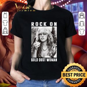 Official Vintage Stevie Tee Nicks Holiday Rock On Gold Dust Woman shirt 1