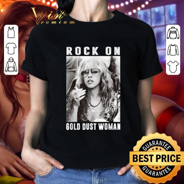 Official Vintage Stevie Tee Nicks Holiday Rock On Gold Dust Woman shirt