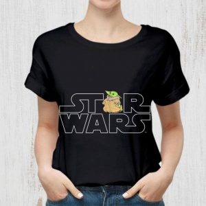 Hot Star Wars Logo and Baby Yoda The Child from The Mandalorian shirt 1