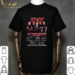 ACDC band member 48th Anniversary 1973-2021 Signatures shirt