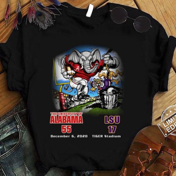 Premium The University Of Alabama 55-17 LSU Tiger Stadium December 6 2020 shirt