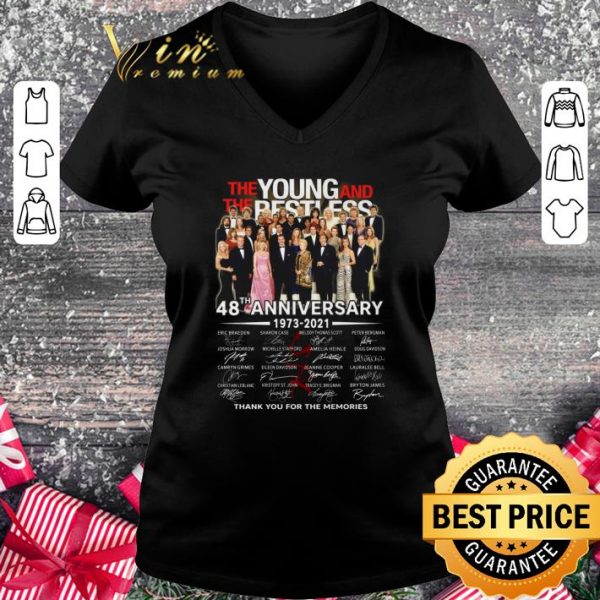 Awesome The Young and the Restless 48th Anniversary 1973-2021 Signatures shirt