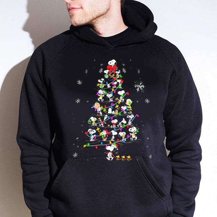 eaff0288 official peanuts snoopy charlie brown woodstock merry christmas tree shirt 4 - Official Peanuts Snoopy Charlie Brown Woodstock Merry Christmas Tree shirt