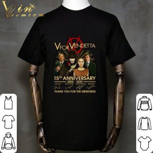 Thank You V for Vendetta 15th anniversary 2005-2020 Signatures shirt 1