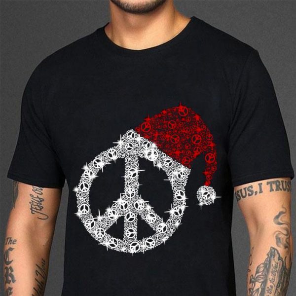 Best Hippie Peace Sign Merry Christmas shirt