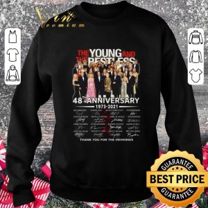 Awesome The Young and the Restless 48th Anniversary 1973-2021 Signatures shirt 2