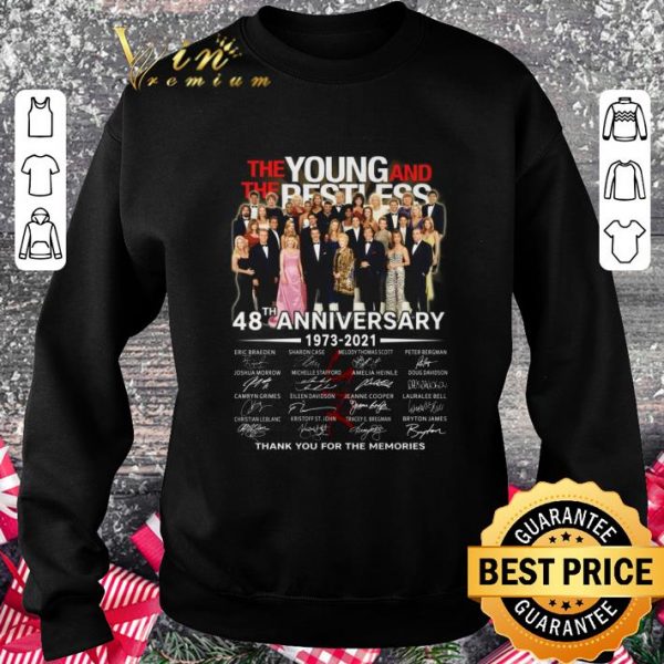 Awesome The Young and the Restless 48th Anniversary 1973-2021 Signatures shirt
