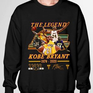 Vintage LA Lakers The Legend Kobe Bryant 1978-2020 Signature shirt 2