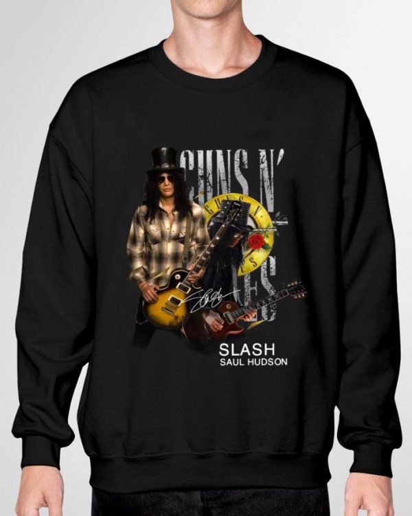 Logo Guns N' Roses Slash Saul Hudson Signature shirt