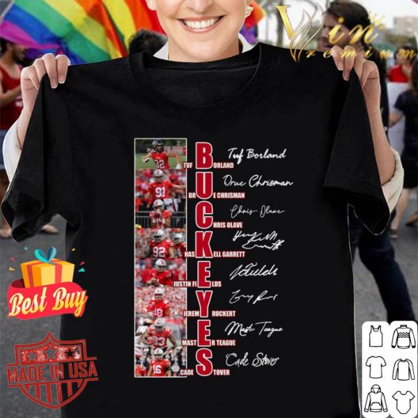 Official Ohio State Buckeyes Football Signatures Tuf Borland shirt