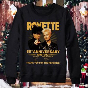 Roxette Band Rock 35th Anniversary 1986-2021 Signatures shirt 3