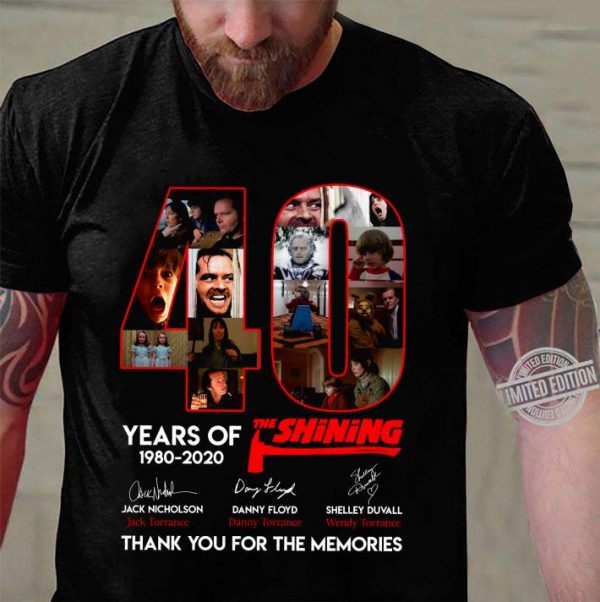 Best 40 Years Of 1980-2020 The Shining Jack Nicholson Signatures shirt