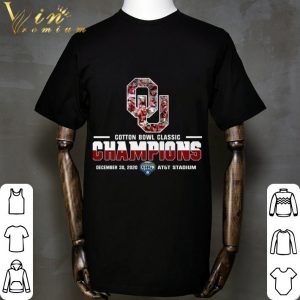 Oklahoma Sooners Cotton Bowl Classic Champions December 30 2020 shirt