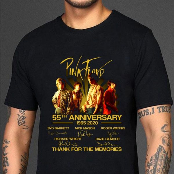Original Pink Floyd 55th Anniversary 1965-2020 Thank For The Memories shirt