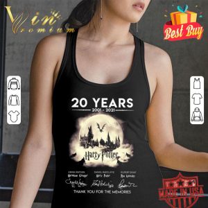 Premium Harry Potter 20 Years 2001-2021 Hogwarts Signatures shirt 2