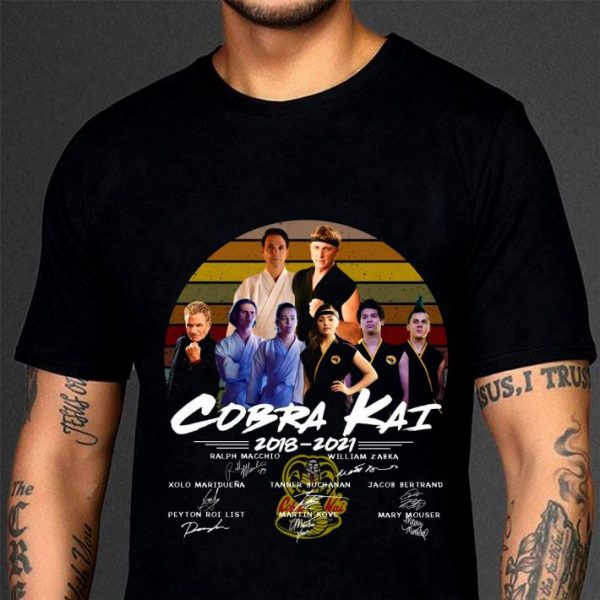Premium  Vintage Cobra Kai 2018-2021 Signatures shirt