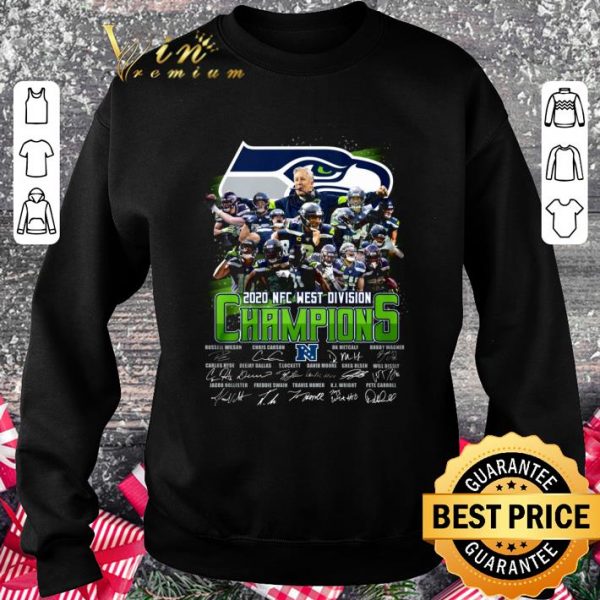 Official Seattle Seahawks Team Players 2020 NFC West Division Champions shirt