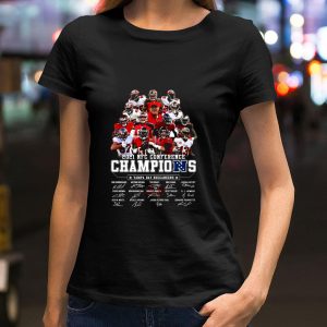 Hot Team Tampa Bay Buccaneers signatures 2021 NFC Conference Champions shirt