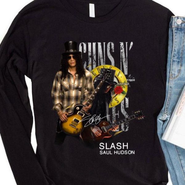 Logo Guns N' Roses Slash Saul Hudson Signature shirt