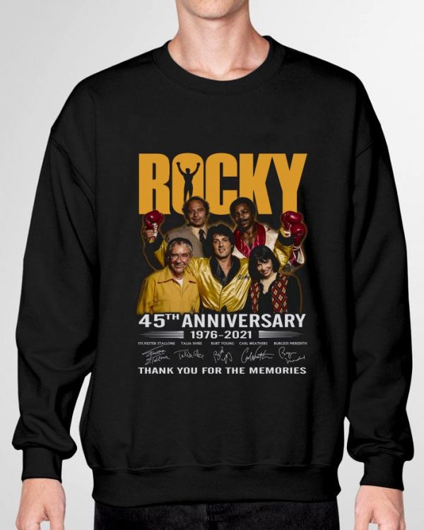 All character Rocky 45th Anniversary 1976-2021 Signatures shirt