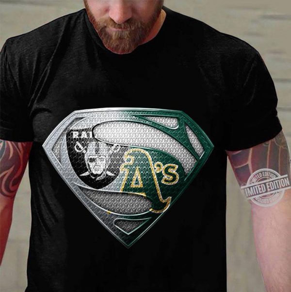 Best Logo Superman Oakland Raiders Oakland Athletics shirt