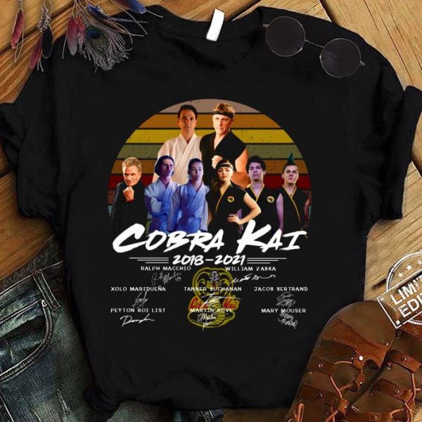 Premium  Vintage Cobra Kai 2018-2021 Signatures shirt