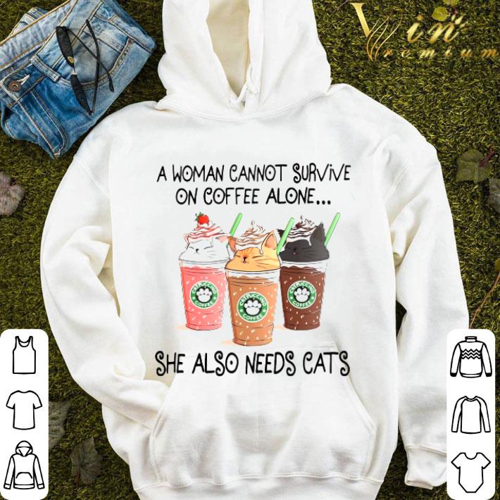 A Woman Cannot Survive On Coffee Alone She Also Needs Cats Starbucks shirt 622c6f83 a woman cannot survive on coffee alone she also needs cats starbucks shirt 4 - A Woman Cannot Survive On Coffee Alone She Also Needs Cats Starbucks shirt
