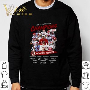 Big 12 Conference Champions Oklahoma Sooners Signatures shirt 2