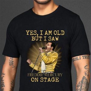 Original Yes I Am Old But I Saw Freddie Mercury Sing On Stage Shirt 2