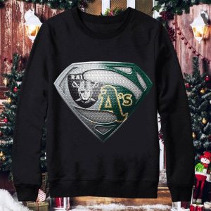 Best Logo Superman Oakland Raiders Oakland Athletics shirt 3