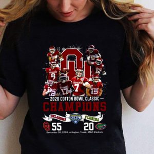 Funny Oklahoma Sooners 2020 Cotton Bowl Classic Champions Oklahoma 55-20 Florida shirt 1