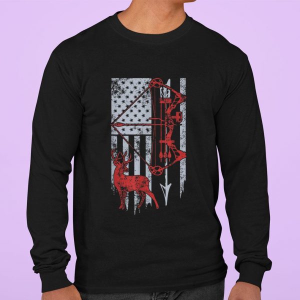 Premium Bow Hunting Deer Flag American Hunters shirt