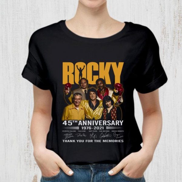 All character Rocky 45th Anniversary 1976-2021 Signatures shirt