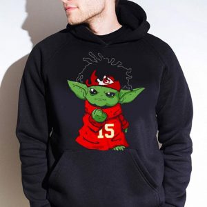 Baby Yoda Patrick Mahomes Kansas City Chiefs 15 shirt 3