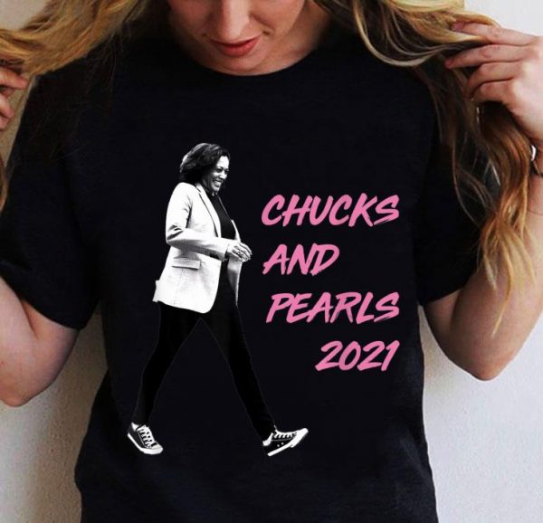 Kamala Harris Chucks and Pearls 2021 shirt