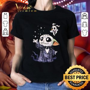 Awesome  Jack Skellington mashup Baby Yoda Star Wars shirt