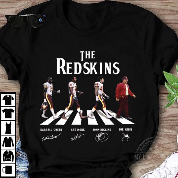Best The Redskins Abbey Road Signatures Darrell Green Art Monk shirt