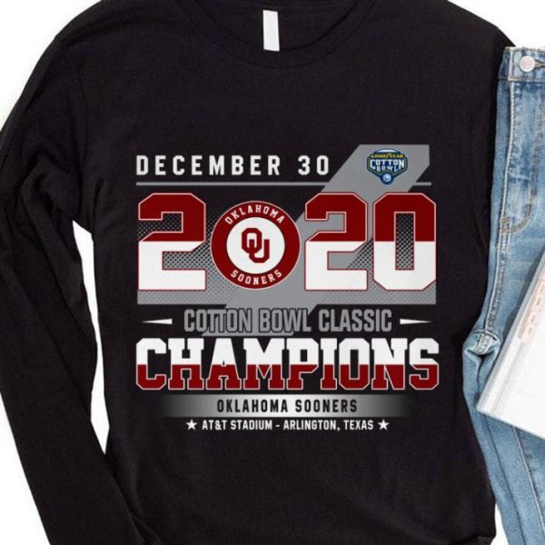 Hot December 30 2020 Cotton Bowl Classic Champions Oklahoma Sooners shirt